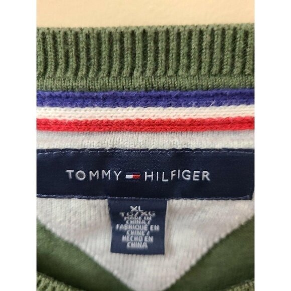tommy Hilfiger Sweater V-Neck Long Sleeve XL - Picture 6 of 8